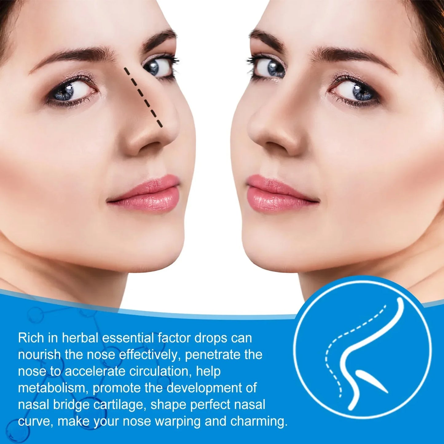 Nose Lifting Essential Oil Lift Up Heighten Rhinoplasty Care Beauty Nose Beautiful Shaping Nosal Bone Remodeling Massage Essence Peaceful Pleasures Health and Wellness