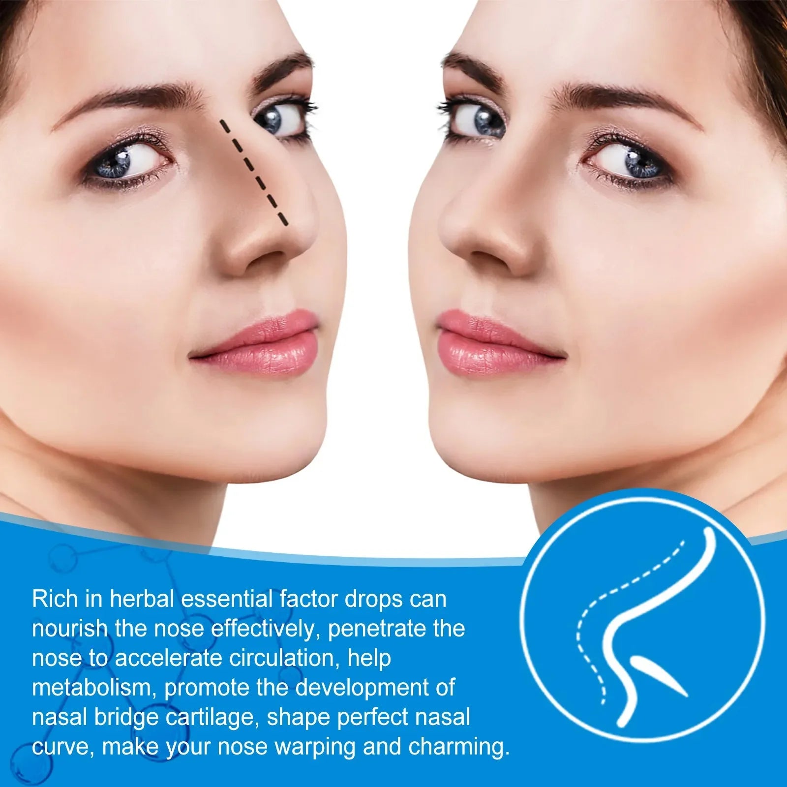 Nose Lifting Essential Oil Lift Up Heighten Rhinoplasty Care Beauty Nose Beautiful Shaping Nosal Bone Remodeling Massage Essence Peaceful Pleasures Health and Wellness