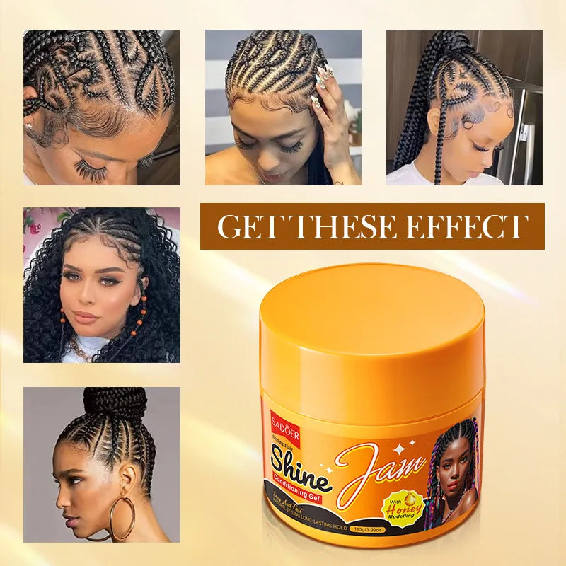 Beeswax & Honey Hair Styling Gel 113g – Non-Sticky Hold