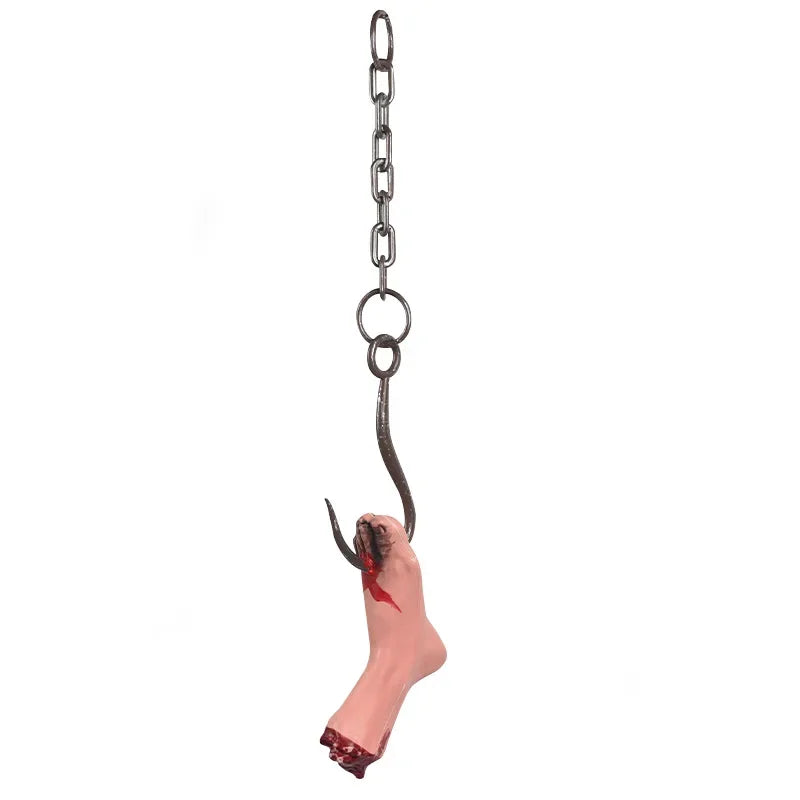 Halloween Iron Chain Hook Horror Props – Haunted House Decor