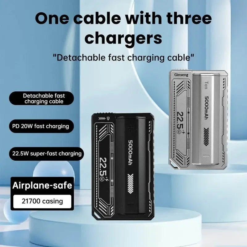 21700 DIY Power Bank Case | PD 20W Fast Charge USB-C Kit