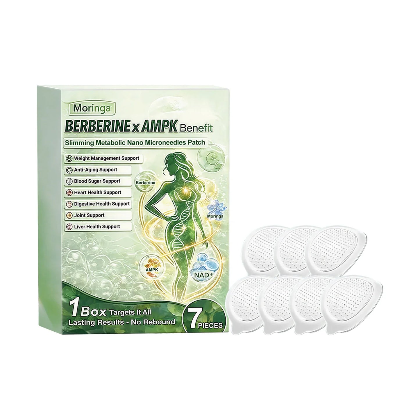 Moringa Microneedle Body Care Patch – Breathable, 7 Pcs