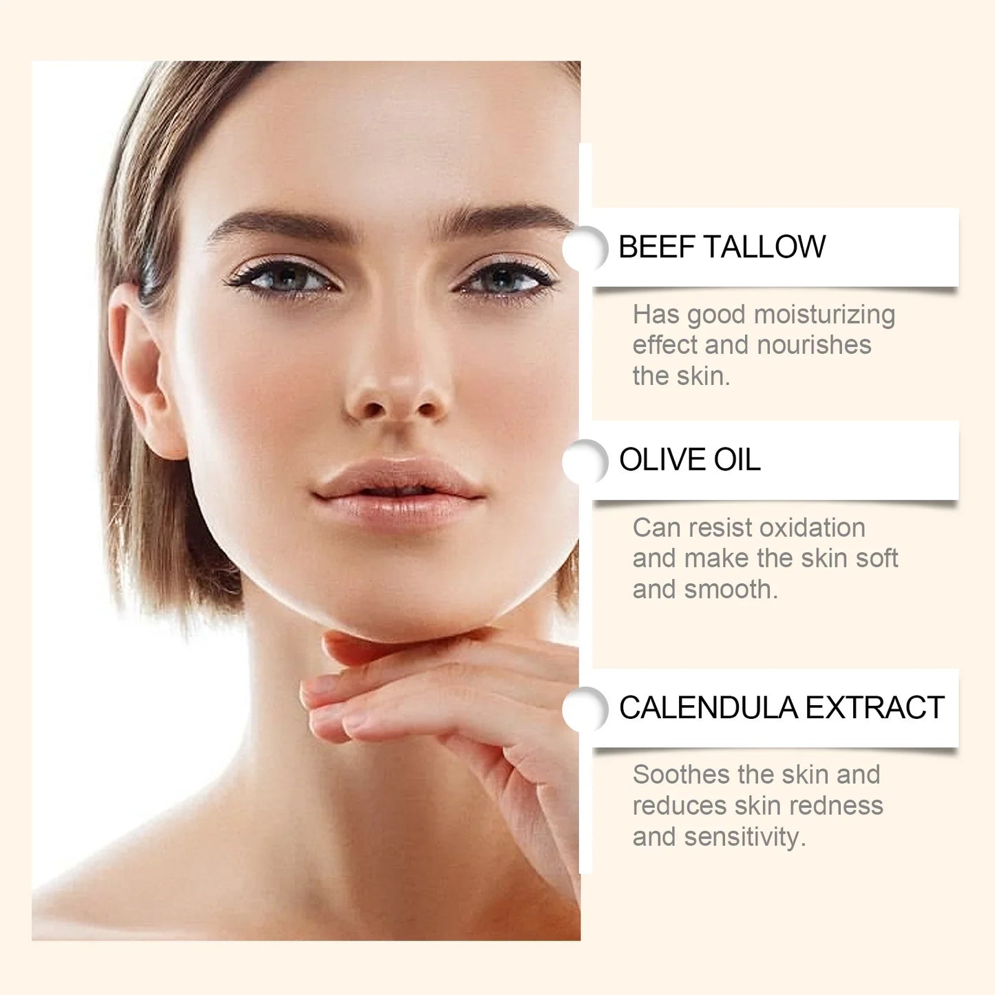 WoodSleep Beef Tallow & Honey Face Body Cream – Deep Moisture