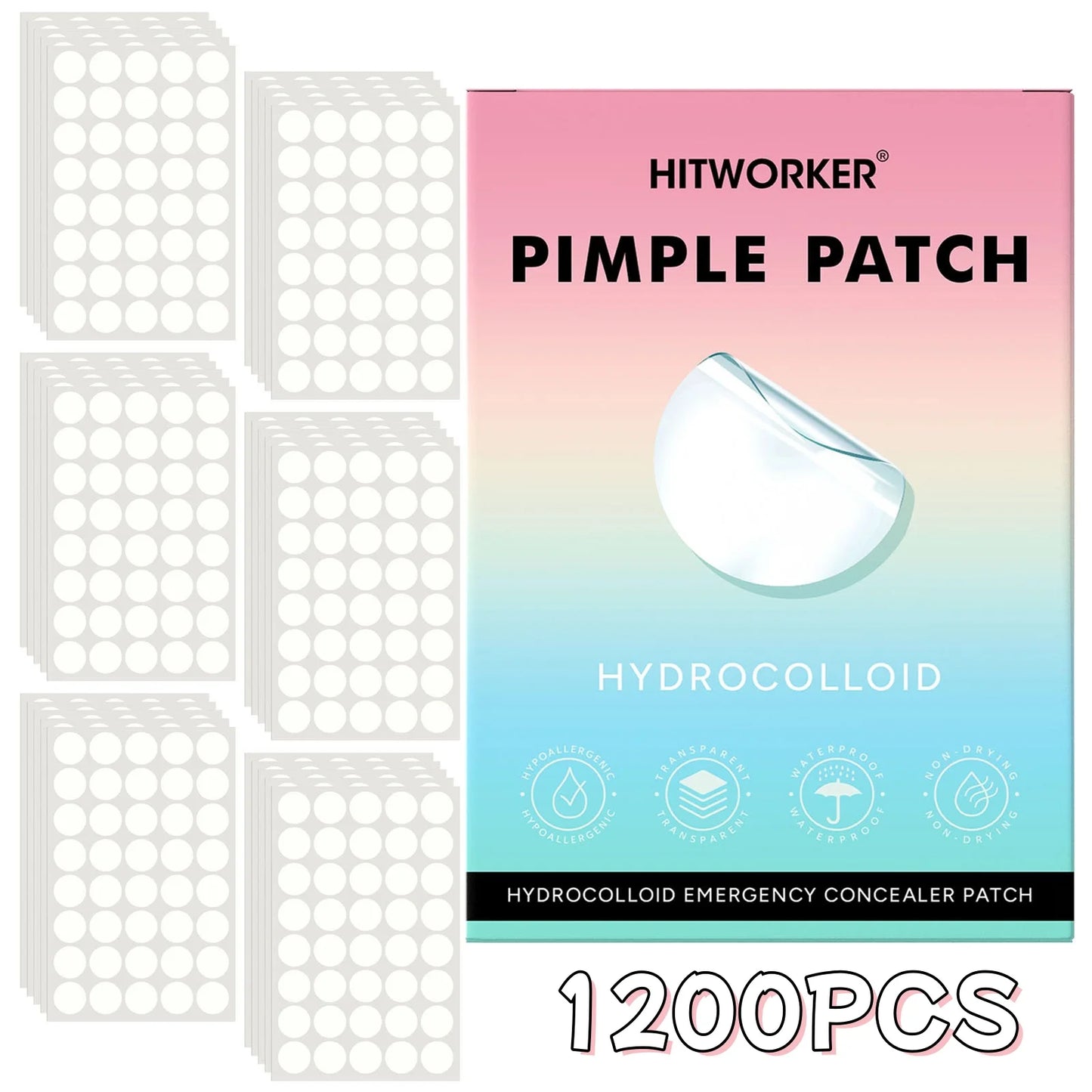 Hydrocolloid Acne Patches – Invisible, Waterproof, All Skin Types