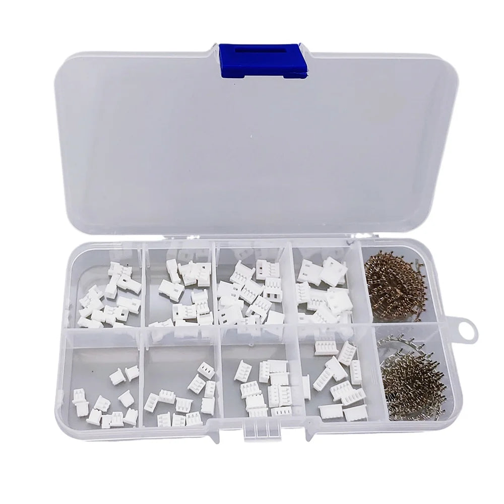 40sets/Box JST 1.25 Male Female Connector Aerial Docking 2/3/4/5Pin Plug With Terminal Wire Connectors Kit Peaceful Pleasures Health and Wellness Default Title