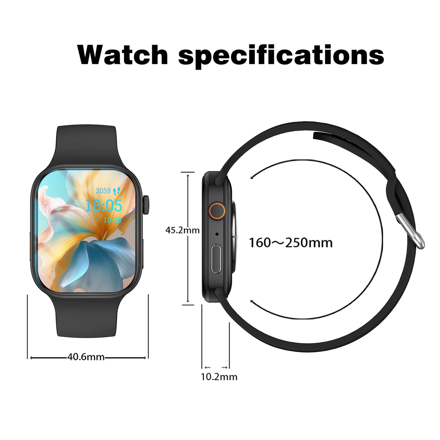 LOMAXFR 2.02" HD Smartwatch – BT Calling & Sports Tracking