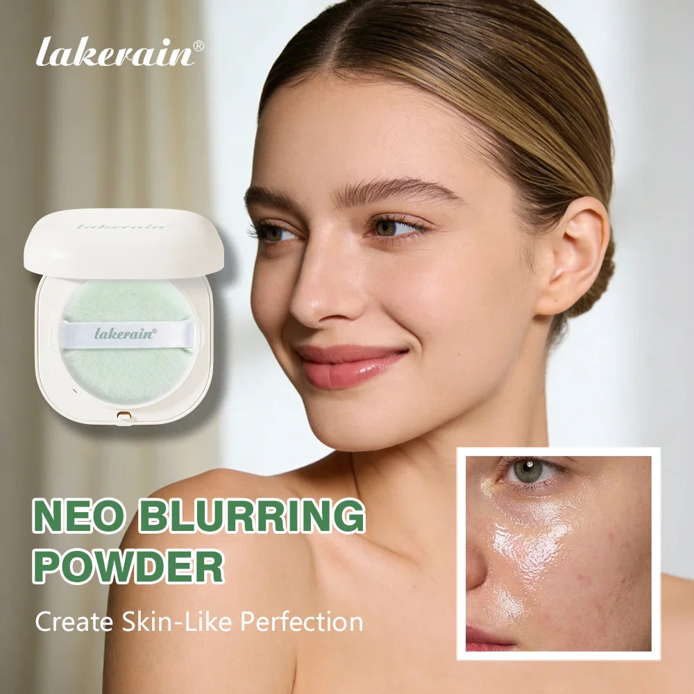 Lakerain Neo Blurring Powder Setting powder Korean Oil-Control Compact with Pore Blurring Smoothing Finish Water proof Makeup Peaceful Pleasures Health and Wellness