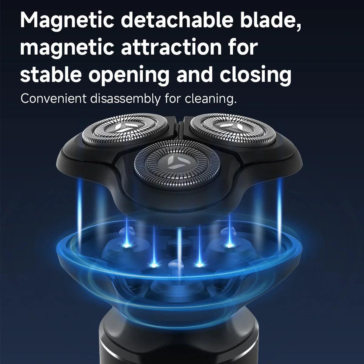 DOCO LAB 3D Floating Rotary Electric Shaver for Men | Type-C USB