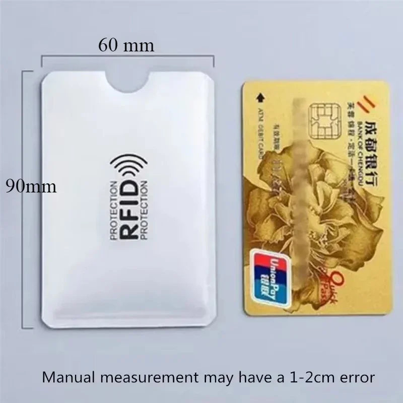10pcs Anti Rfid Credit Card Holder Blocking Reader Lock Blocker Bank Cards Protector Shielding Bag Colorful Anti-theft Card Case Peaceful Pleasures Health and Wellness