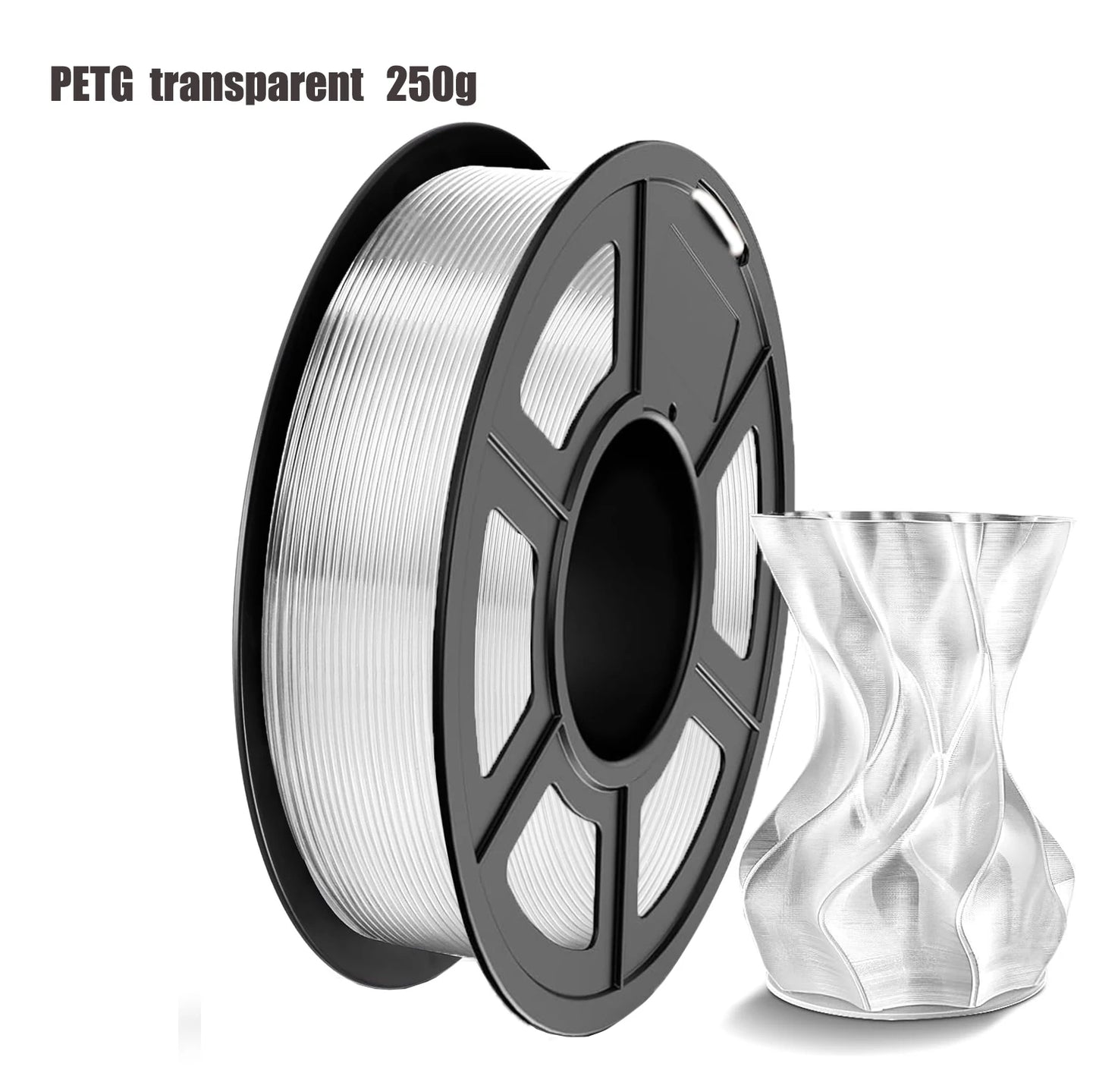 Transparent PLA 3D Filament 1.75mm | High-Speed, Tough & Durable