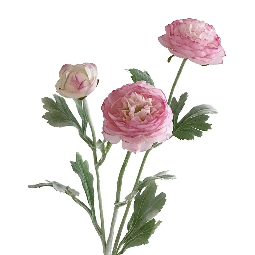 Artificial Ranunculus Silk Flower Stem | Wedding & Home Decor