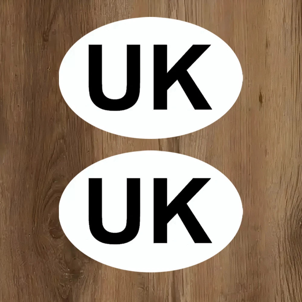 5.7 inch Wide UK British Car Sticker And Decal for Windows, Cars, SUV, Trucks 2Pcs Peaceful Pleasures Health and Wellness