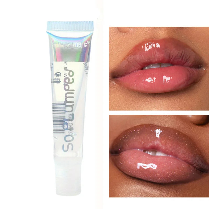 6PCS Gifts for Women Lip Oil Sets IMAN OF NOBLE Transparent Colorless Moisturizing Lip Oil Lip Gloss Lip Care Peaceful Pleasures Health and Wellness