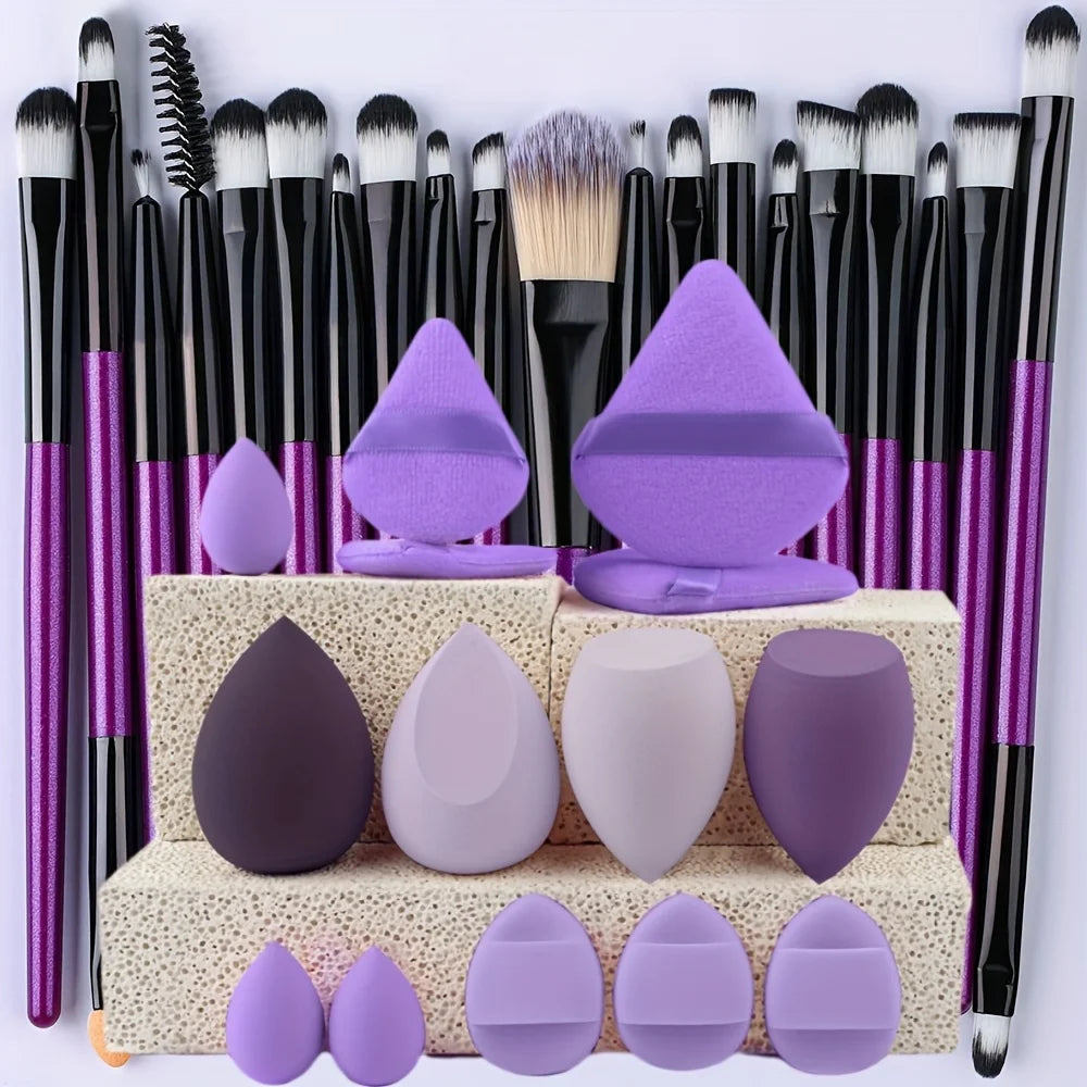 RUNTOIN 20Pcs Makeup Brush Set – Foundation, Blush & Eye