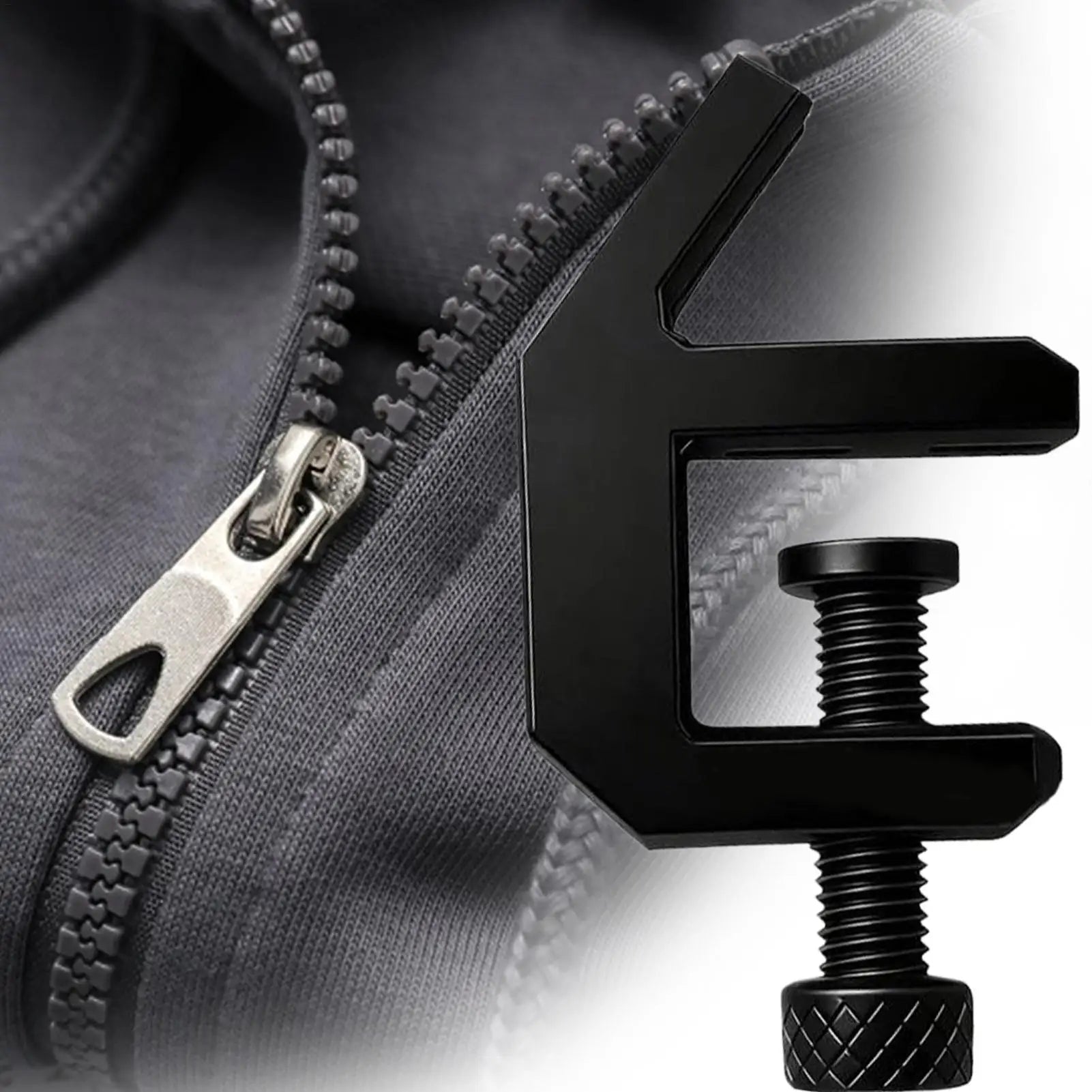 Zipper Tool Manual Portable Jig Sewing Zipper Installation Tool for Crafting Repair Pants Dress Clothes Garment Jackets Bag Peaceful Pleasures Health and Wellness