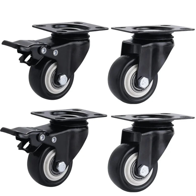 4-Pack Heavy Duty Swivel Caster Wheels with Brake – 180kg