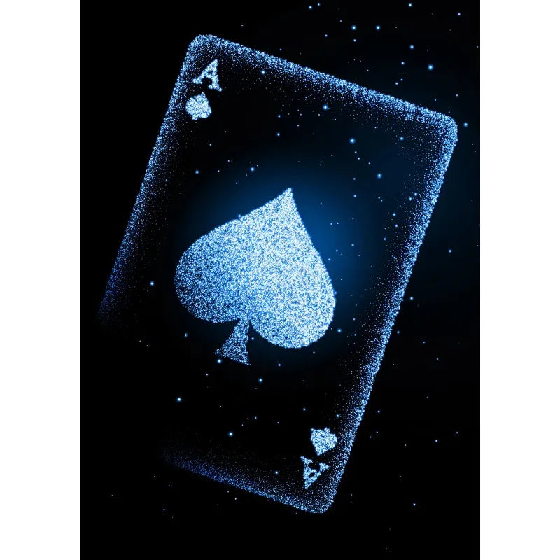 Casino Poker Dice Roulette Slots Gambling Poster Modern Print Canvas Painting Wall Art Picture for Club Living Room Home Deco Peaceful Pleasures Health and Wellness 2 30x40cm Unframed