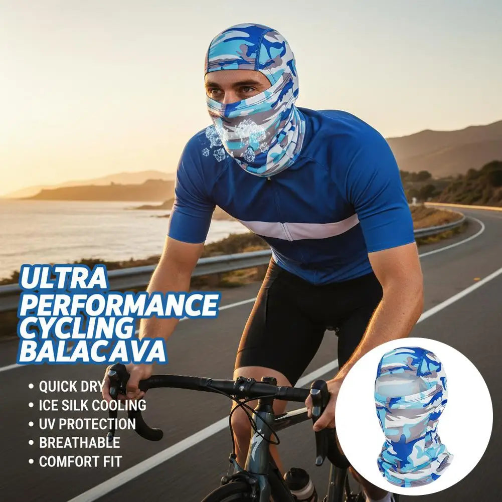 Full Face Mask for Men Women Camouflage Motorcycle Balaclava Quick Dry Cycling Headwear Fishing Skiing Sun Hood Hat 10 Colors Peaceful Pleasures Health and Wellness