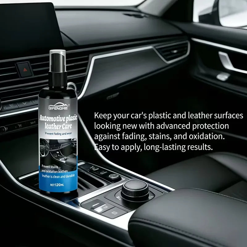 Car Interior Plastic & Leather Care Spray – Restorer & Protector