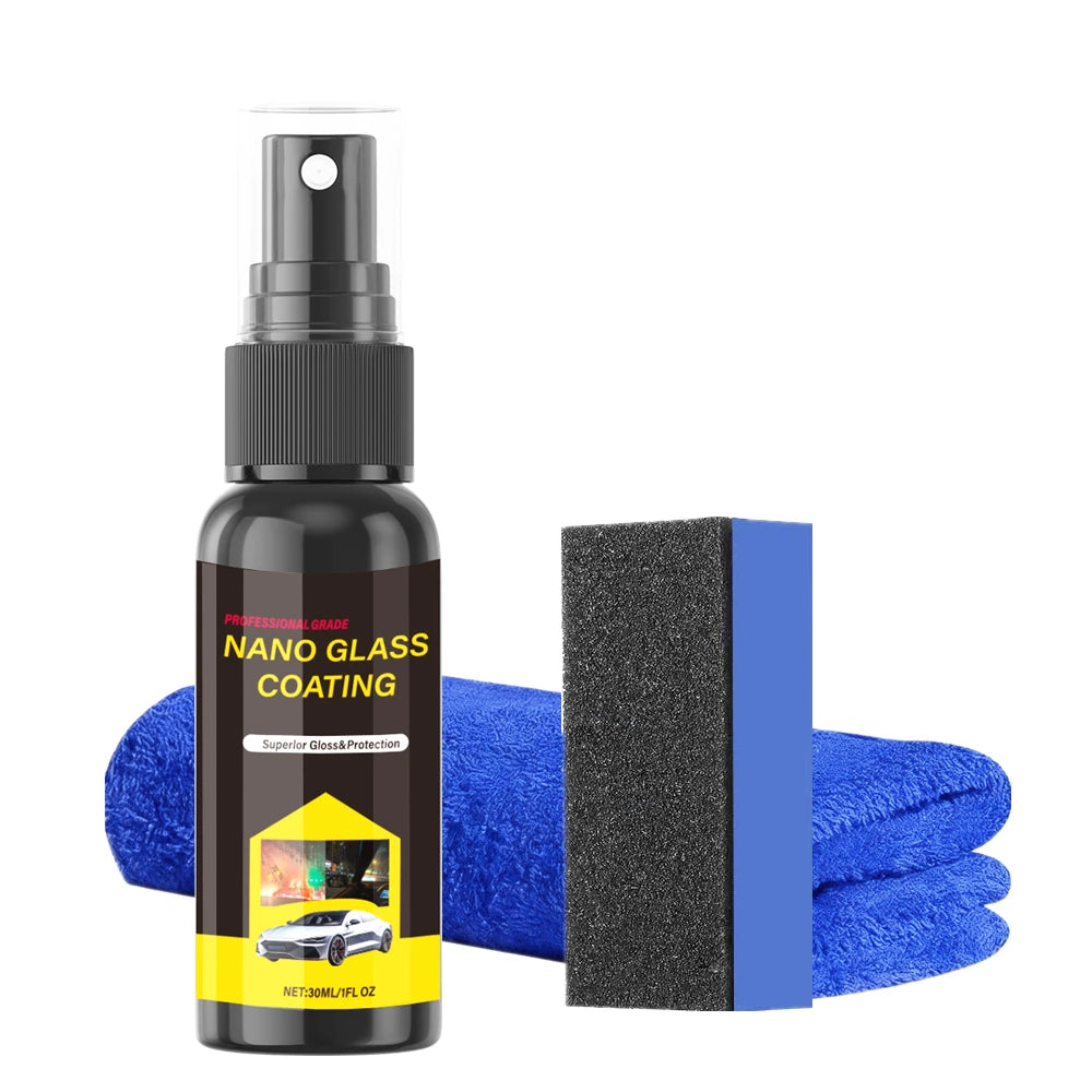 Car Coating Spray Quick Effect Coating Agent Coat Car Wax Car Scratch Wax Coating Spray Oil Film Emulsion Glass Cleaner Peaceful Pleasures Health and Wellness 30ml set