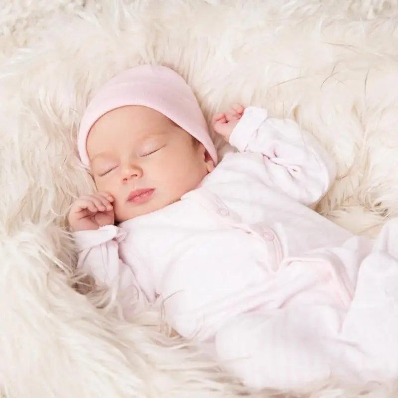 4-Pack Newborn Baby Bonnet Hat & Mittens Set | 0–3 Months Cotton