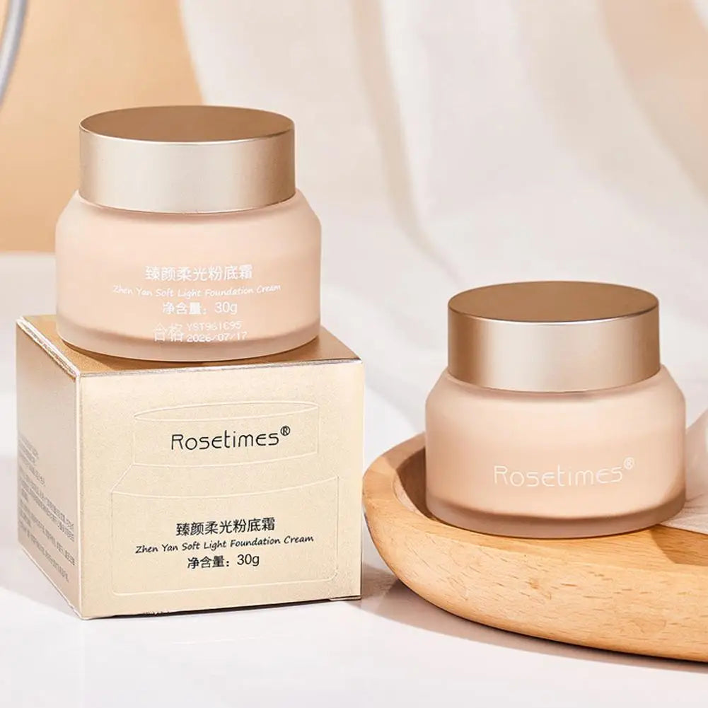 Soft Light Cream Glow Ivory White Natural Lightweight Foundation - Oil Control Moisturizing Skincare-Infused Daily Facial Makeup Peaceful Pleasures Health and Wellness