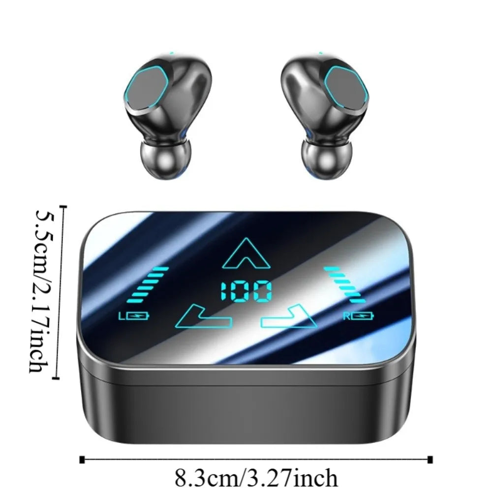 LED Display Wireless Bluetooth Earphones Noise Reduction Low Latency Bluetooth Headset TWS Bass Bluetooth Headphone Sports Peaceful Pleasures Health and Wellness