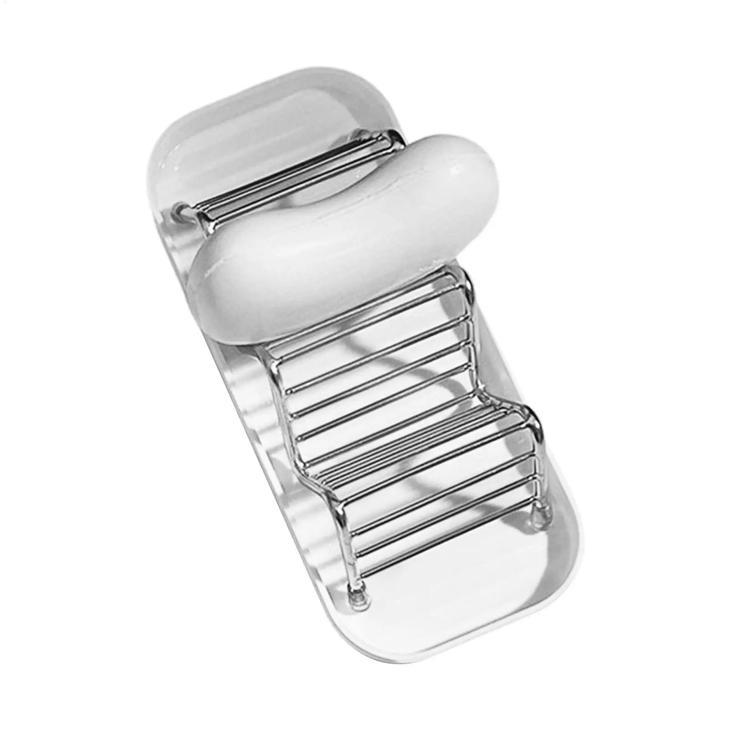 Stainless Steel Soap Dish with Draining Tray | Bathroom Rack