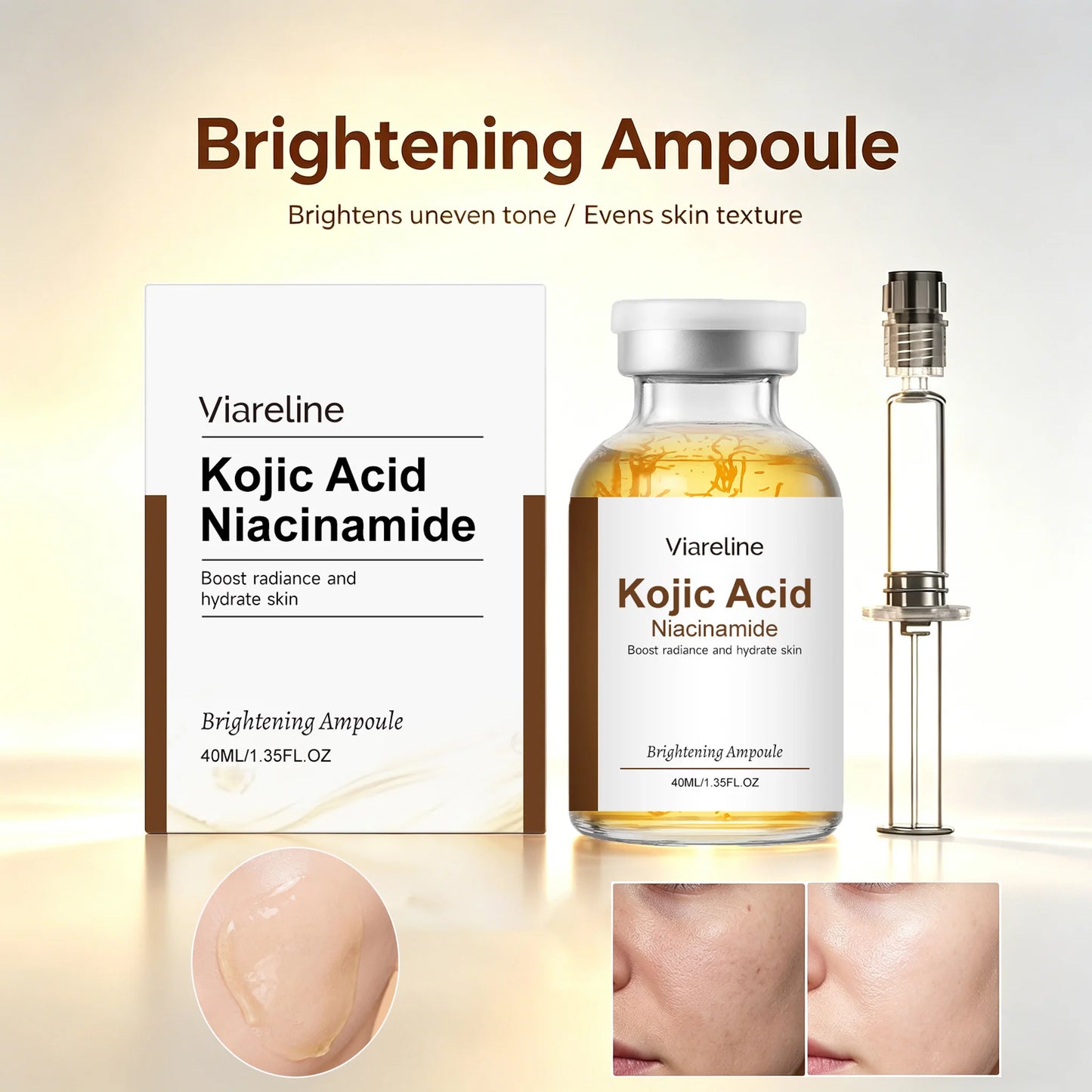 Niacinamide & Kojic Acid Brightening Ampoule Serum 40ml
