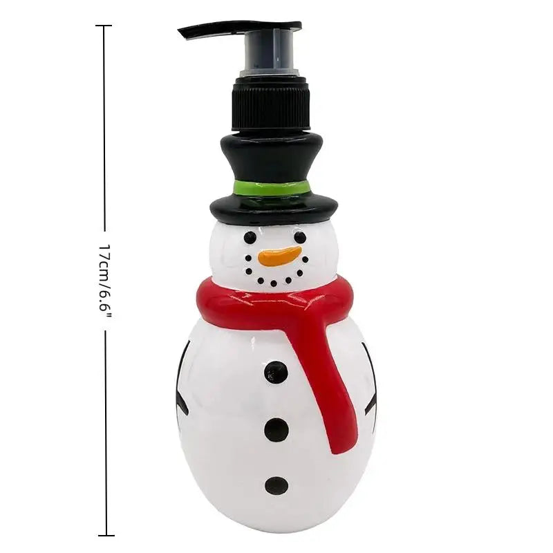 Gift Series for Christmas - 350ml Hand Dispensing Snowman Bottle for Household Use Peaceful Pleasures Health and Wellness