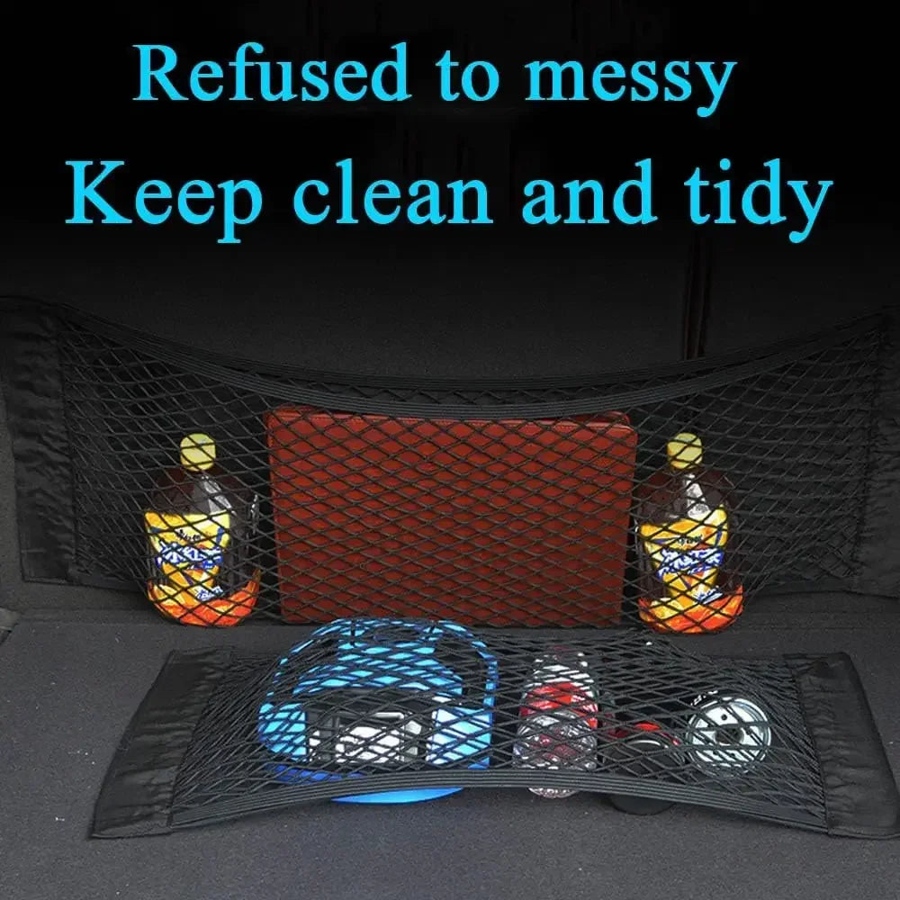 Car Elastic Mesh Storage Net Pocket – Universal Auto Organizer