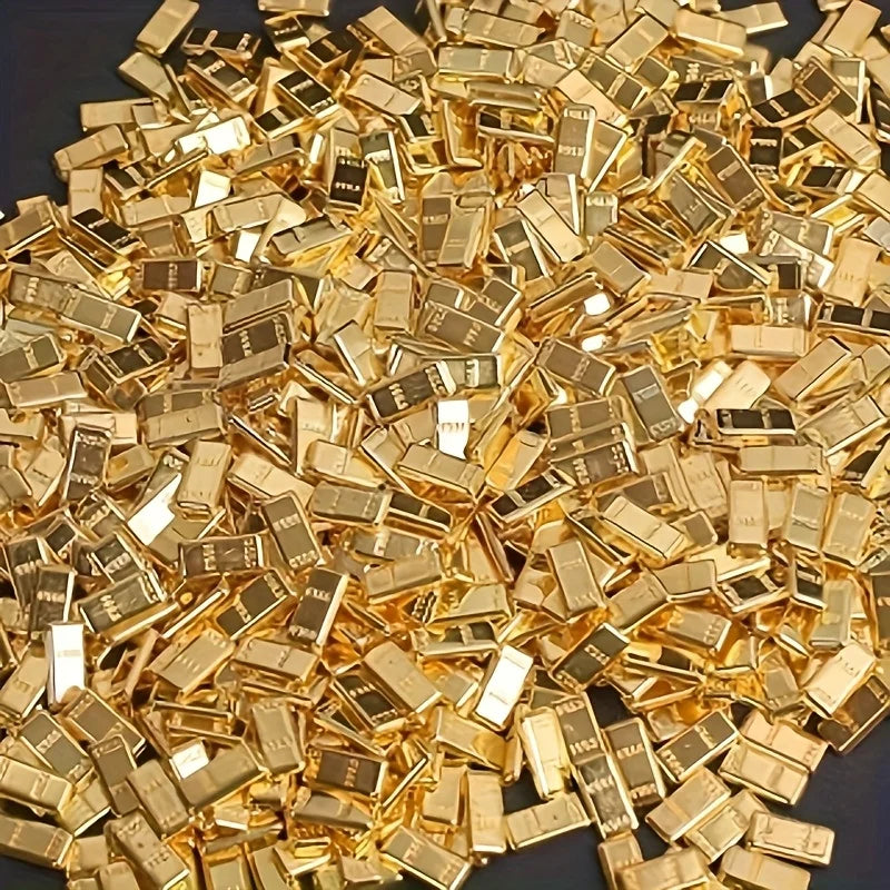 Premium Realistic Golden Brick Bar Housewarming Eight Blessings