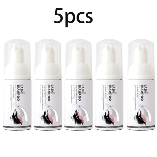 Eyelash Extension Foaming Shampoo Cleanser 30ml | SAUVASINE Lash Extension Cleanser Peaceful Pleasures Health and Wellness 5pcs