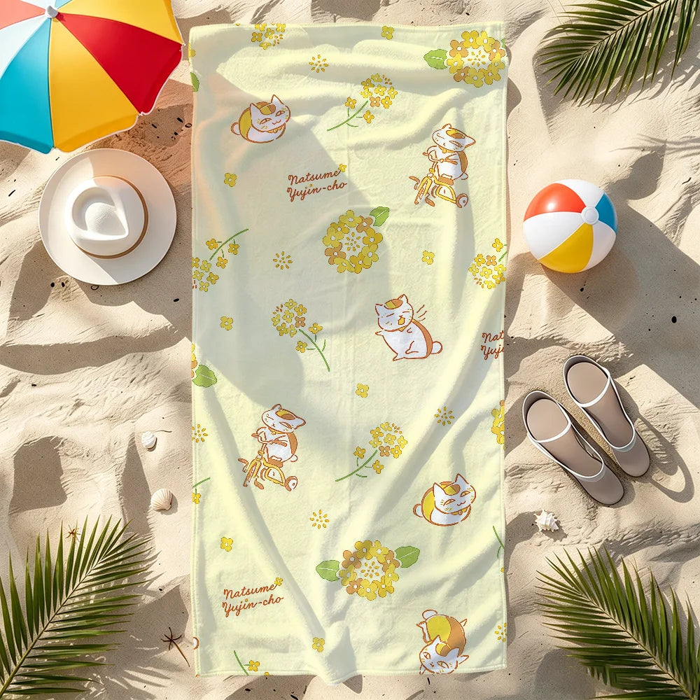 Nyanko-Sensei Natsume's Book of Friends Quick-Dry Beach Towel