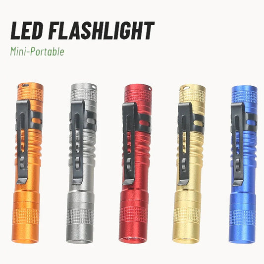 Mini LED Pen Flashlight 300LM | Pocket Torch with Clip, AAA LED Pen Flashlight Oasis Select