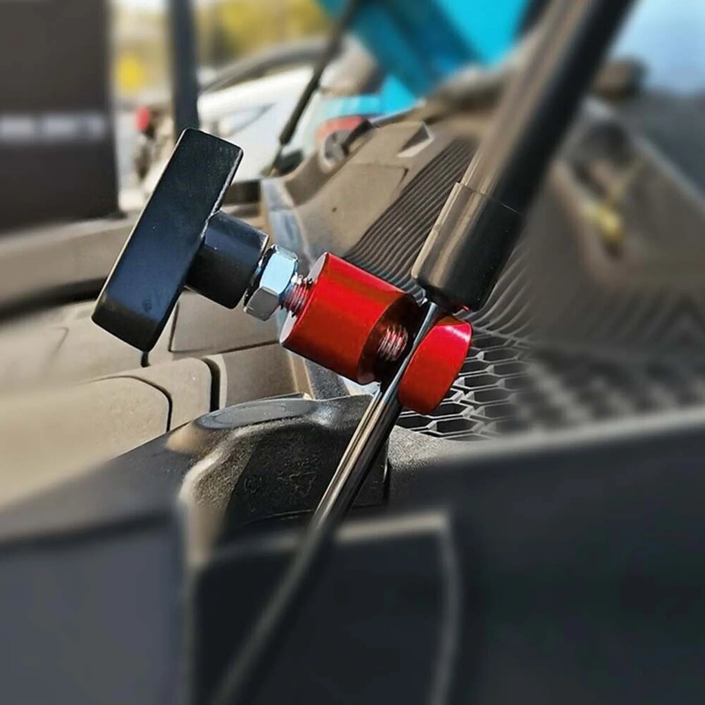 1Pcs/lot New Style Car Hood Lift Bar Anti-clamping Device Durable Aluminium Alloy Support Rod Clamp Securely Holds Weak Lift Peaceful Pleasures Health and Wellness