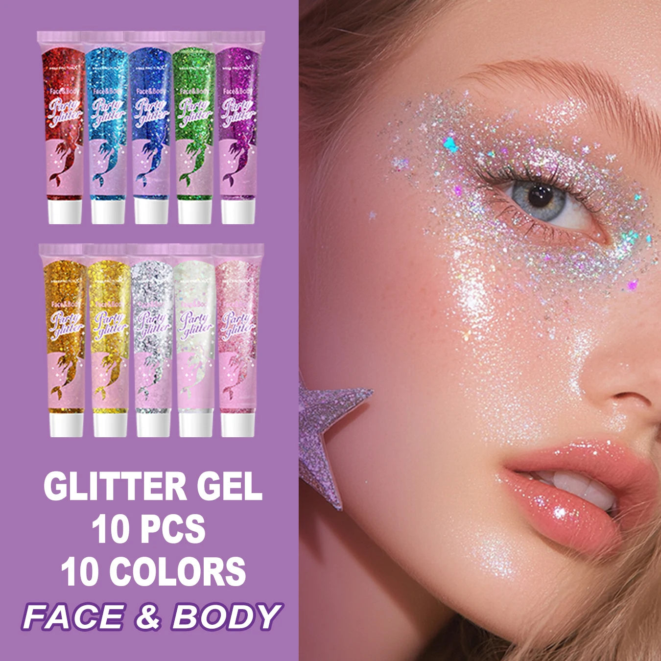 Women's gift set -10 sets/box with hand cream, lipstick, glitter, gift gauze bag, green leaf thank you card combination Peaceful Pleasures Health and Wellness