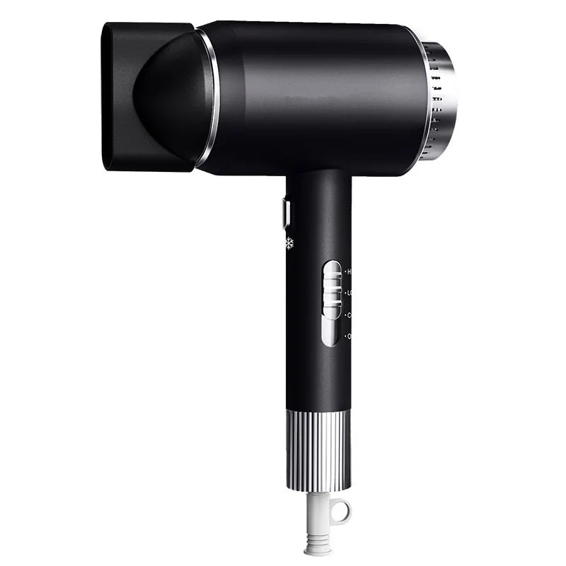 2300W Hair Salon Hair Dryer High Power Strong Wind Speed Dry Blue Light Ion Silent Home Hairdresser Special New Product Peaceful Pleasures Health and Wellness Black-220V AU