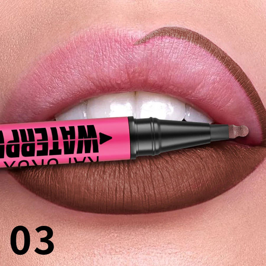 KAFURUX Matte Liquid Lip Liner – 12 Colors, Waterproof