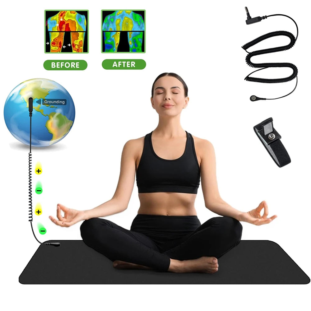 Grounding Pad Kit – Earthing Mat, Wristband & Wire | VamsLuna
