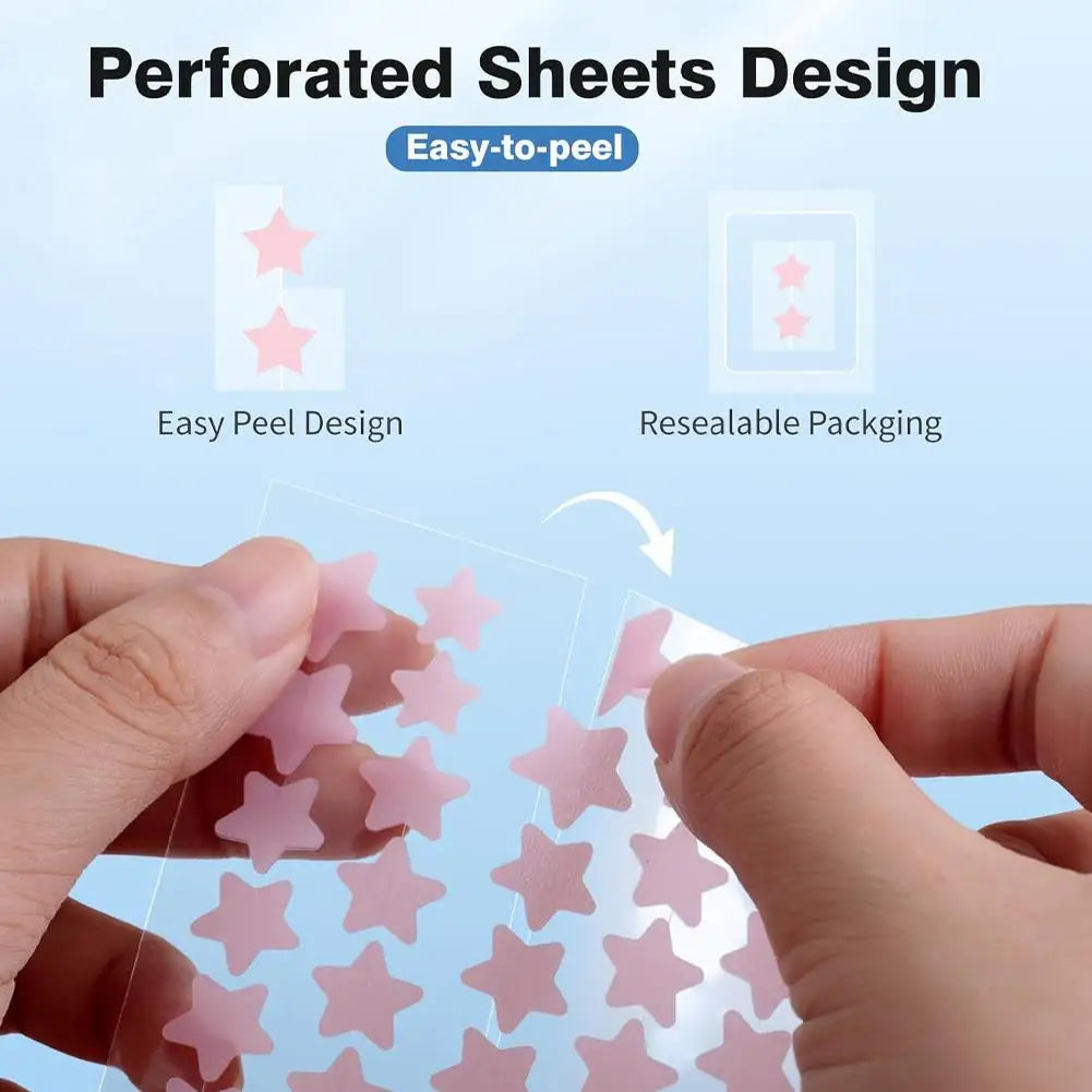 1400pcs Hydrocolloid Colorful Pimple Patches Pimple Cover Sticker Star Shaped Invisible Pimple Cover Removal Pimple Patch Peaceful Pleasures Health and Wellness