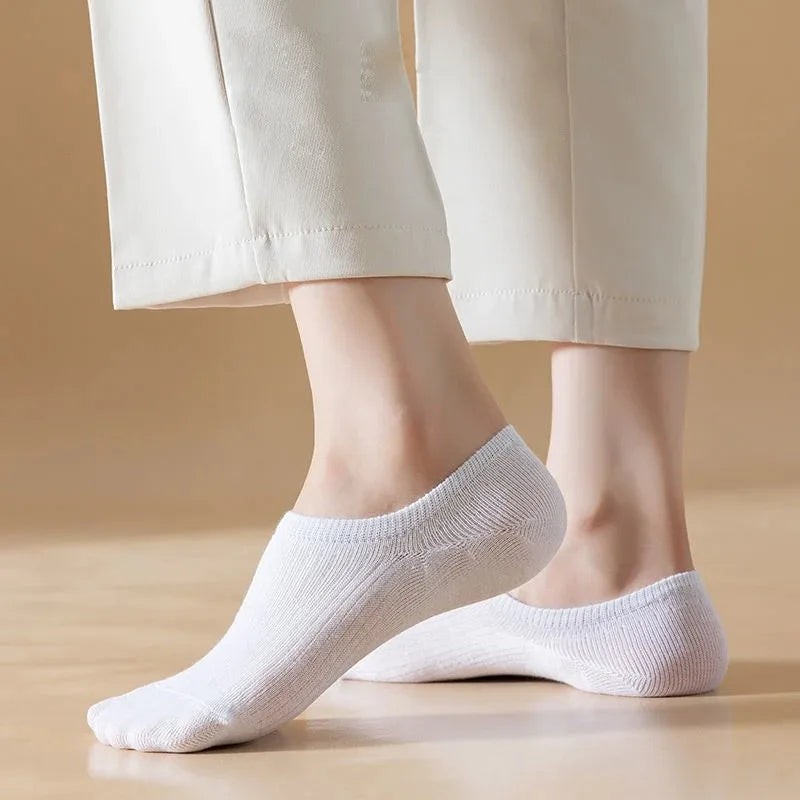 Women's Invisible No-Show Socks 10 Pairs | Non-Slip Low Cut