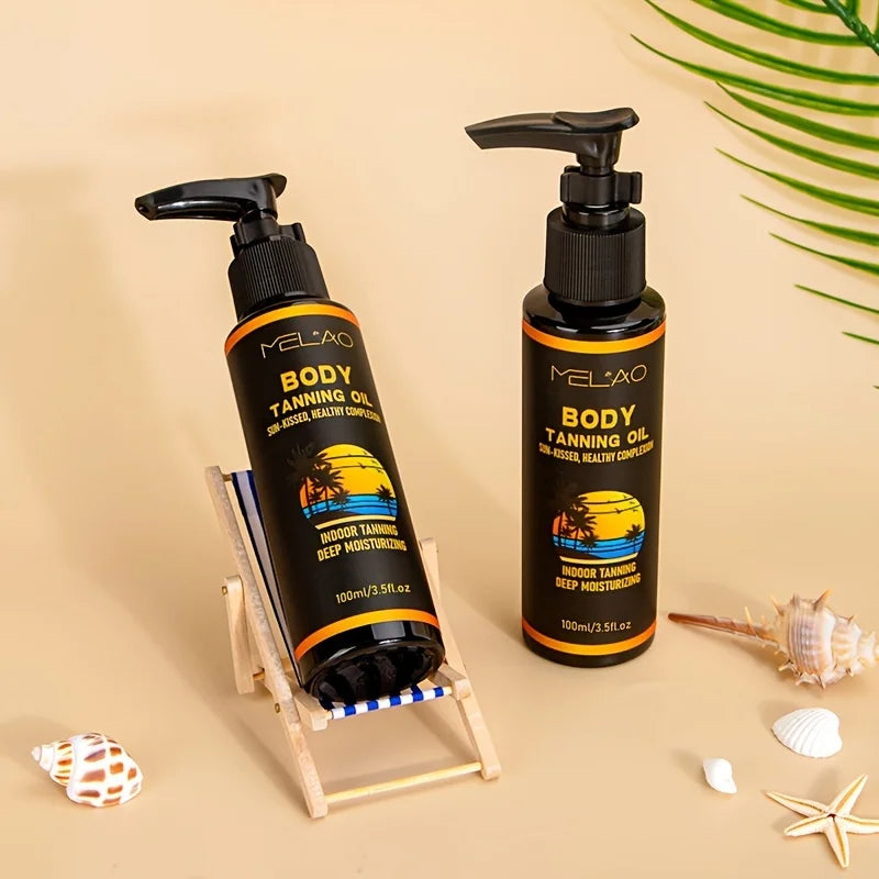 MELAO Tanning Oil & Self-Tanner – Deep Tan + Moisturizing