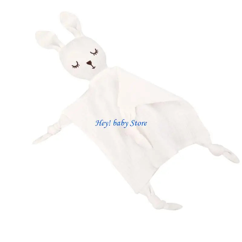 Cartoon Rabbit Baby Soothing Towel | Soft Comfort Cloth 0–12M