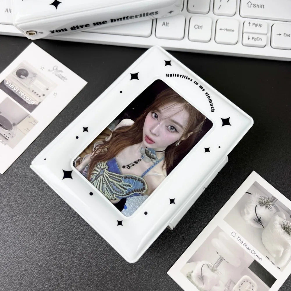 Pink Bow Mini Photocard Binder – 3 Inch, 16 Pages | K-Pop