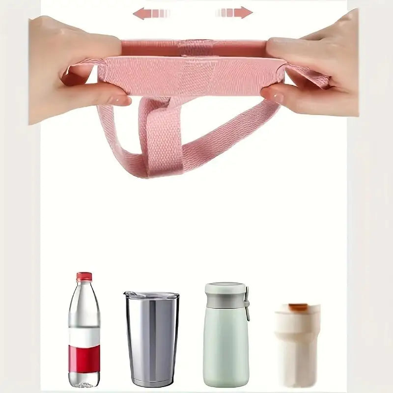 Portable Water Bottle Straps Bottle Carrier Bag Adjustable Shoulder Strap Insulated Tumbler Holder for Outdoor Travel Hiking Peaceful Pleasures Health and Wellness
