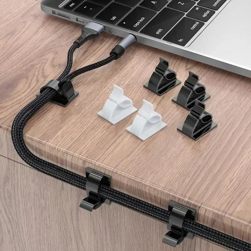 Self-Adhesive Cable Clips | USB Wire Organizer & Cord Manager
