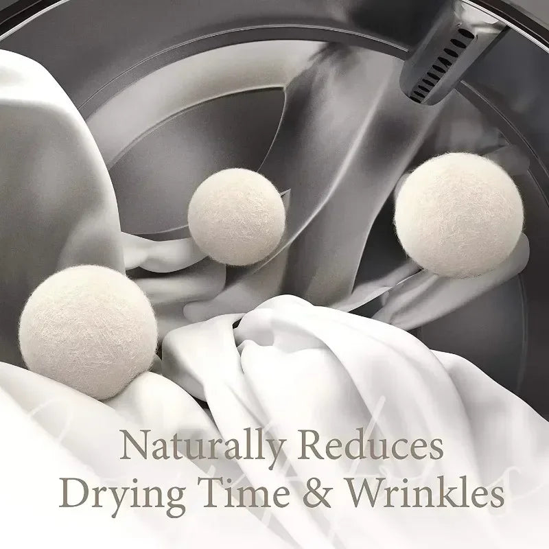 Wool Dryer Balls – Natural Reusable Fabric Softener Set