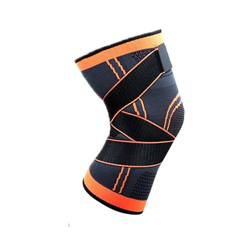 1pc Breathable Compression Knee Brace For Sports, AndJoint Support - High Elastic Knee Pad Protector For Fitness,Weightlifting Peaceful Pleasures Health and Wellness Orange L