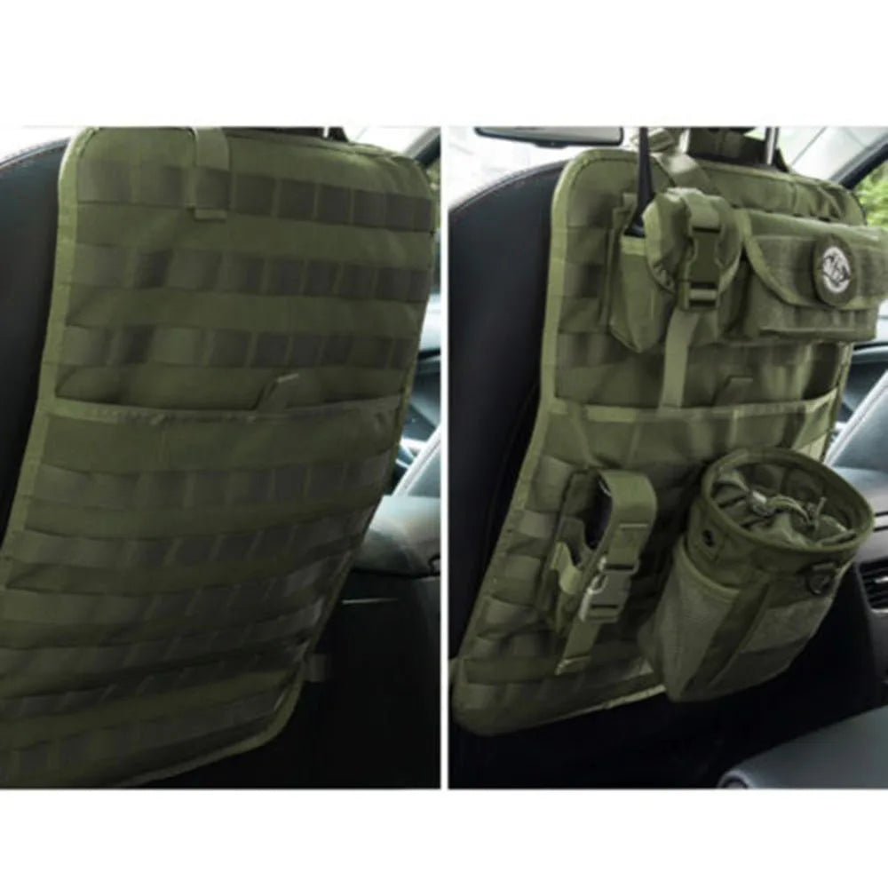 Molle Tactical Car Seat Cushion Universal Four Seasons Storage Bag Hanging Bags Car Stowing Tidying Pocket Interior Accessories Peaceful Pleasures Health and Wellness